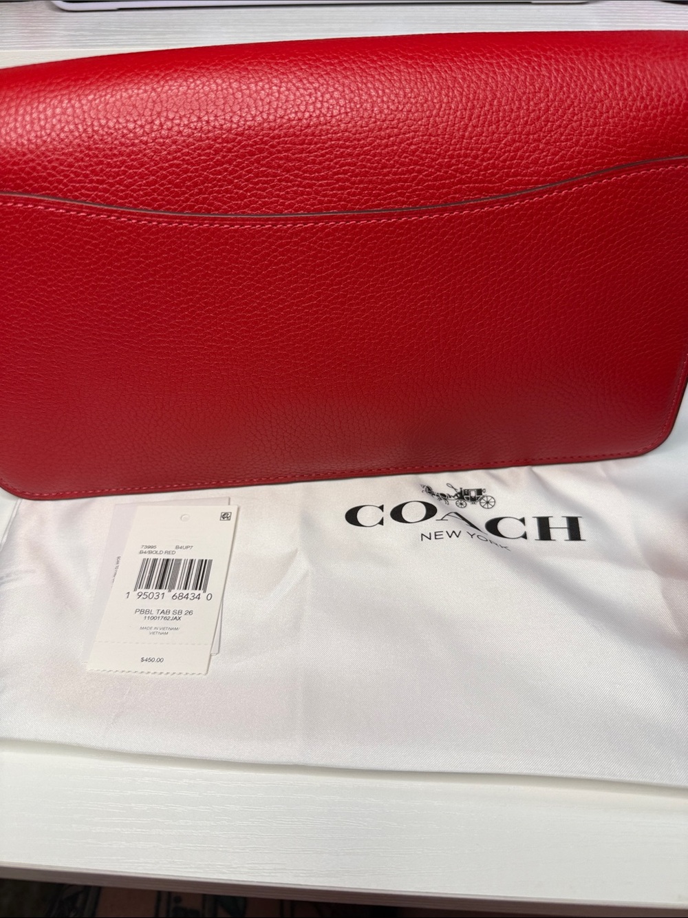 Coach VINTAGE TABBY 26 Shoulder bag Bold Red - Picture 5 of 15